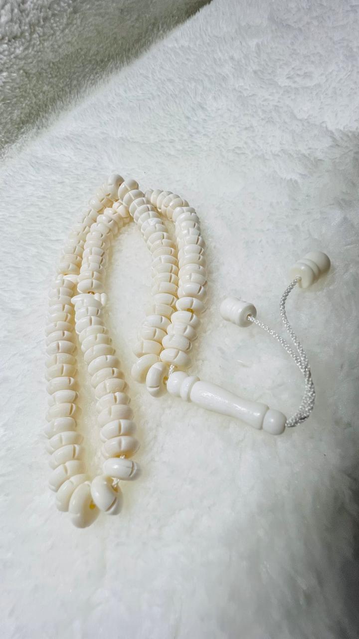 camel bone tasbhi natural/ orginal, 100 beads without wooden box camel bone tasbhi natural/ orginal, 100 beads without wooden box
