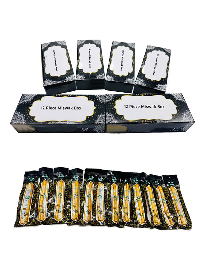 miswak – 6 box offer | 12 pieces per box | total 72 natural toothbrush sticks | organic sunnah oral care miswak – 6 box offer | 12 pieces per box | total 72 natural toothbrush sticks | organic sunnah oral care