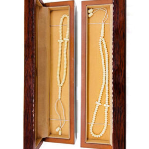Home original camel bone rosary/tasbih – set of 2 | 100 beads each | 6mm small bead size | handmade islamic prayer beads without wooden box