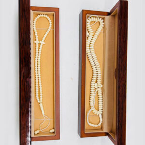 Home natural camel bone rosaries/tasbih – set of 2 100 beads each 6mm & 10mm bead sizes