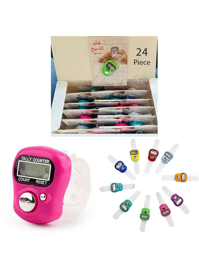 digital tally counter 24 piece | islamic prayer beads rosary | finger counter for zikr, dua & salah ( 10 colors) digital tally counter 24 piece | islamic prayer beads rosary | finger counter for zikr, dua & salah ( 10 colors)