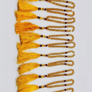 golden onyx/marble tasbih/rosary – set of 12 pieces 33 beads each 10mm bead size