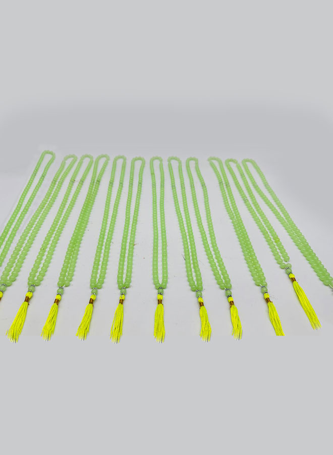 green glow in dark tasbih – 100 round beads muslim rosary – set of 12 pieces – 10mm bead size prayer beads for zikr & tasbeeh green glow in dark tasbih – 100 round beads muslim rosary – set of 12 pieces – 10mm bead size prayer beads for zikr & tasbeeh