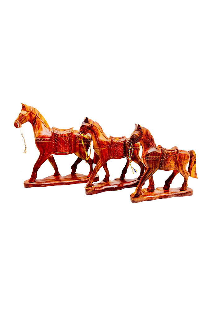 handcrafted wooden horse decorative set – 3 piece home & office décor (6”, 8”, 10”) handcrafted wooden horse decorative set – 3 piece home & office décor (6”, 8”, 10”)
