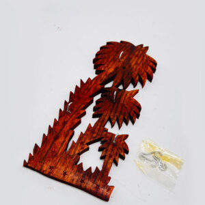 handmade wooden wall keychain holder – tree shape design – 10" decorative key hanger & wall hanging key frame for home & office décor