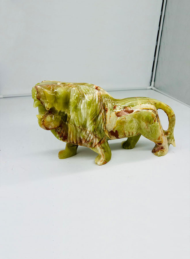 handcrafted onyx marble lion – 12 inch decorative figurine for home or office décor handcrafted onyx marble lion – 12 inch decorative figurine for home or office décor