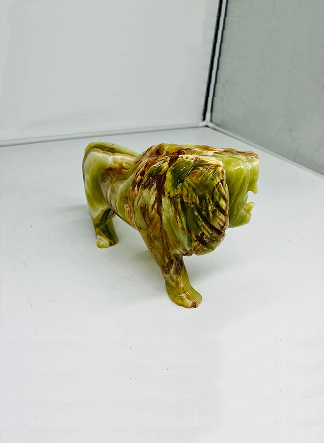 handcrafted onyx marble lion – 12 inch decorative figurine for home or office décor handcrafted onyx marble lion – 12 inch decorative figurine for home or office décor