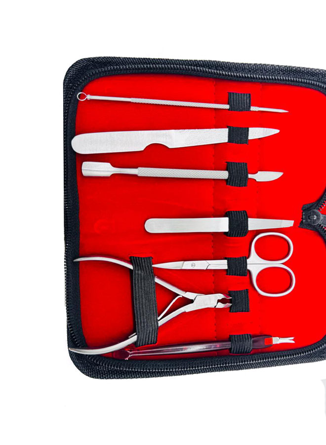 manicure & pedicure tools kit – 7 in 1 stainless steel grooming set for hands, feet, and nails | compact nail care kit for men & women manicure & pedicure tools kit – 7 in 1 stainless steel grooming set for hands, feet, and nails | compact nail care kit for men & women