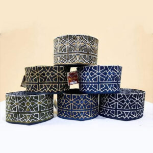 omani caps – set of 12 multicolor muslim prayer caps | traditional islamic headwear for men