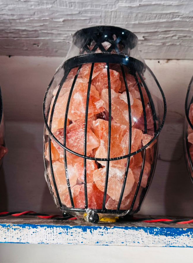 steel lantern himalayan pink salt lamp – 5kg large size | natural crystal rock in metal frame for air purification & home décor steel lantern himalayan pink salt lamp – 5kg large size | natural crystal rock in metal frame for air purification & home décor