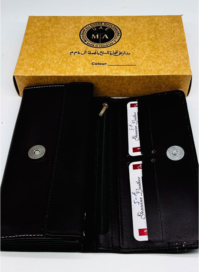 pure cow leather lady hand wallet | hard leather purse | 4 colors (15x8cm) pure cow leather lady hand wallet | hard leather purse | 4 colors (15x8cm)