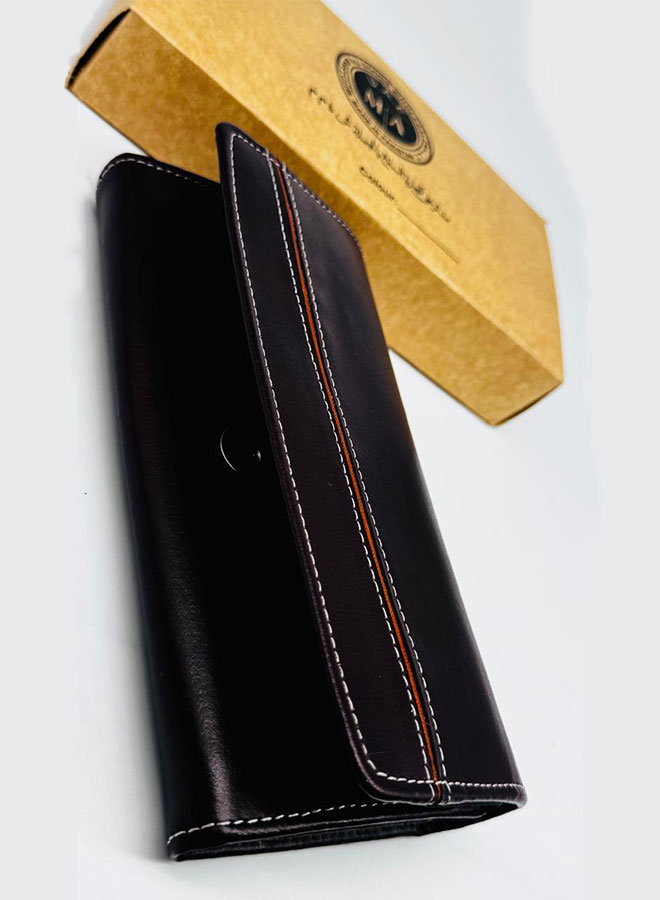 pure cow leather lady hand wallet | hard leather purse | 4 colors (15x8cm) pure cow leather lady hand wallet | hard leather purse | 4 colors (15x8cm)
