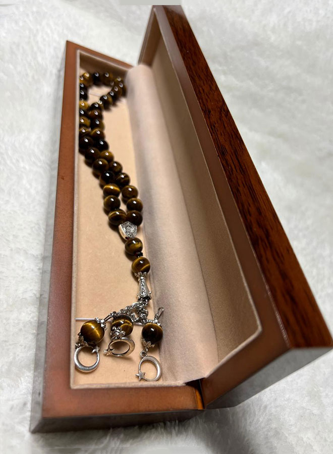 brown tiger eye rosary – 33 beads, 10mm bead size | spiritual prayer tasbih brown tiger eye rosary – 33 beads, 10mm bead size | spiritual prayer tasbih
