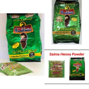 saima hina powder – natural henna powder (420g pack | 12 small packets of 35g each)