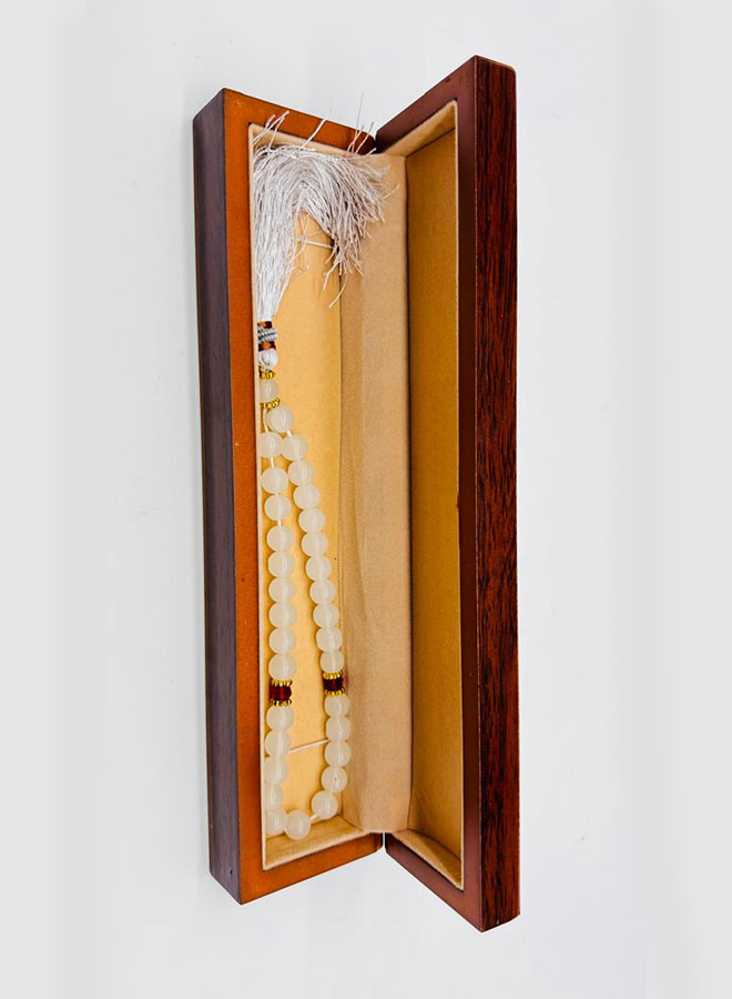 white onyx/marble tasbih/rosary – set of 12 pieces | 33 beads each | 10mm bead size white onyx/marble tasbih/rosary – set of 12 pieces | 33 beads each | 10mm bead size