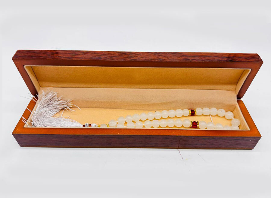 white onyx/marble tasbih/rosary – set of 12 pieces | 33 beads each | 10mm bead size white onyx/marble tasbih/rosary – set of 12 pieces | 33 beads each | 10mm bead size