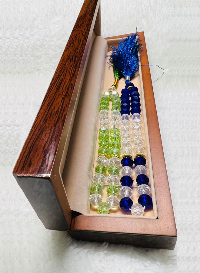 crystal rosaries/tasbih – 33 beads set of 7 pieces mixed colors 10mm bead size crystal rosaries/tasbih – 33 beads set of 7 pieces mixed colors 10mm bead size