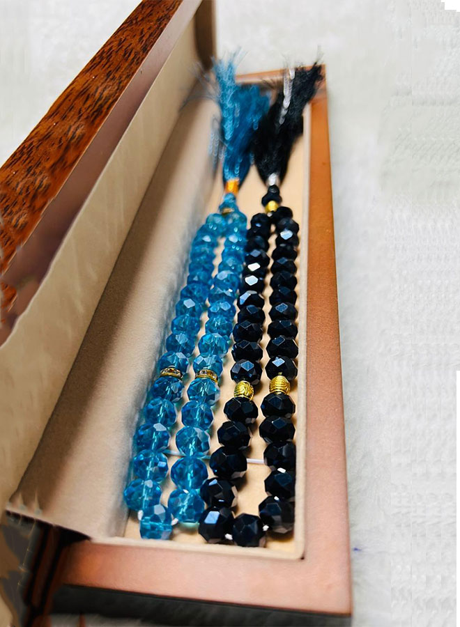 crystal rosaries/tasbih – 33 beads set of 7 pieces mixed colors 10mm bead size crystal rosaries/tasbih – 33 beads set of 7 pieces mixed colors 10mm bead size