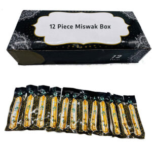 miswak – 12 pieces box | organic natural toothbrush sticks | herbal dental care for fresh breath & whitening