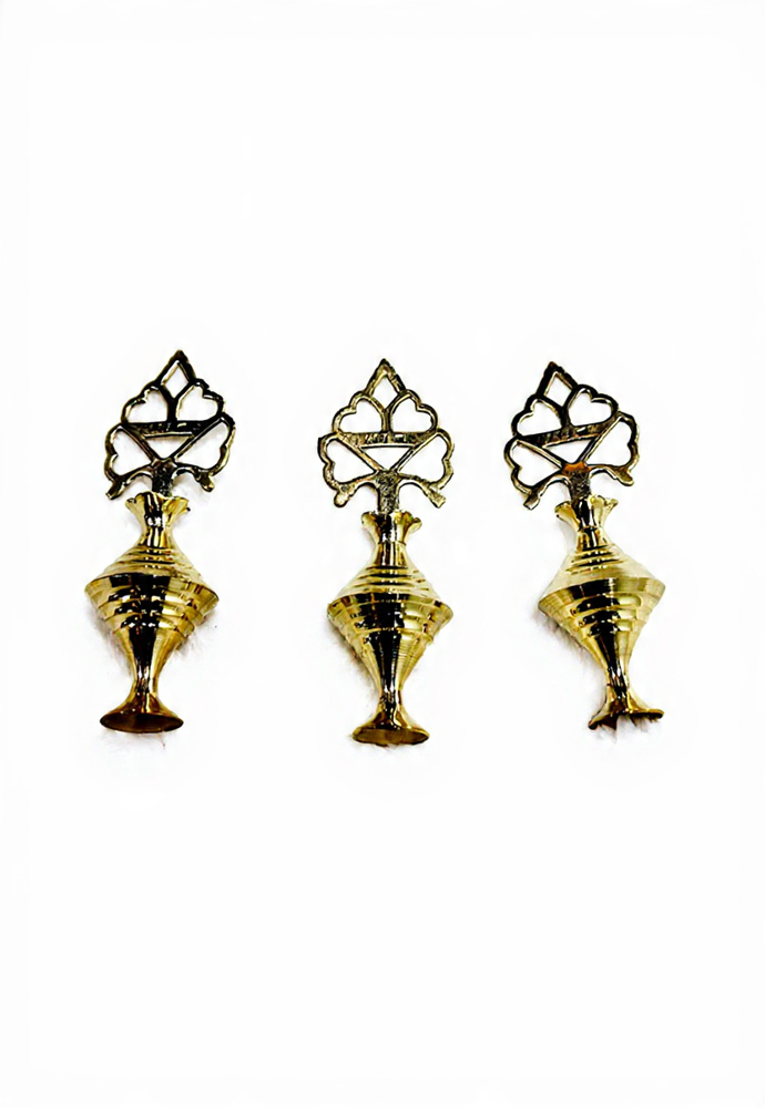 traditional arabic brass surmadani set, 3 piece antique gold kohl containers, surma/kajol pot, surma holder traditional arabic brass surmadani set, 3 piece antique gold kohl containers, surma/kajol pot, surma holder