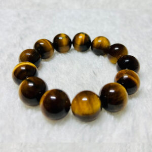 natural tiger eye hand bracelet – 10mm bead size | elegant healing stone bracelet