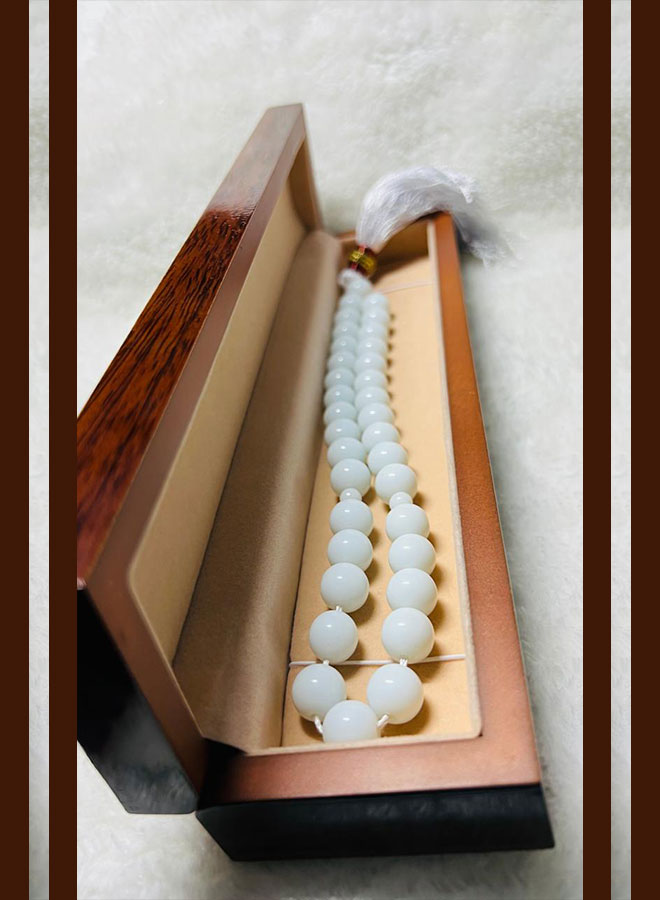white onyx tasbih – 33 beads, 10mm natural stone | islamic prayer rosary for dhikr & meditation white onyx tasbih – 33 beads, 10mm natural stone | islamic prayer rosary for dhikr & meditation