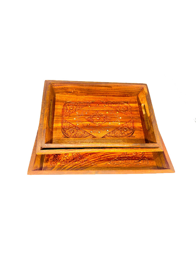 wooden tray set handmade 3 pieces set wooden tray set handmade 3 pieces set