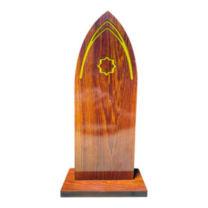 handcrafted wooden prayer sutrah | islamic handicraft stand for salah | traditional muslim prayer barrier (6x16 inches) (copy)