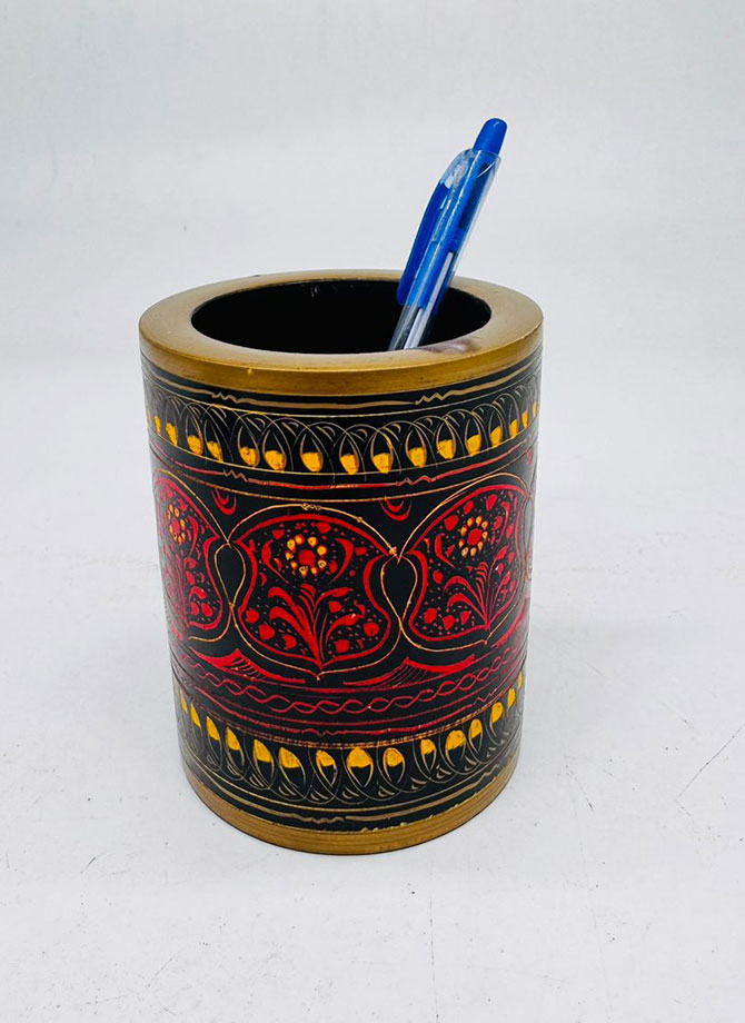 handmade wooden pen holder jar – set of 3 – for office, study table & home décor handmade wooden pen holder jar – set of 3 – for office, study table & home décor