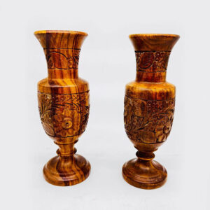 10 inch wooden vase handmade cutting traditional design – rosewood decorative flower vase
