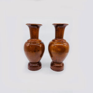 wooden guldasta vase handmade wood polish fancy plain design – decorative flower vase