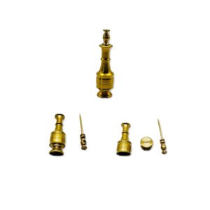 fancy surmadani (kohl bottle) set no. 3 – 6 pieces – decorative kohl container for surma storage & application